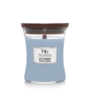 Woodwick Soft Chambray Medium Candle
